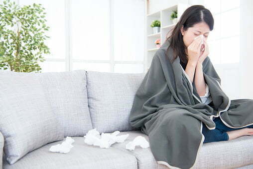 Allergies caused by carpet cleaning