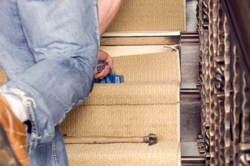Carpet insulation on stairs