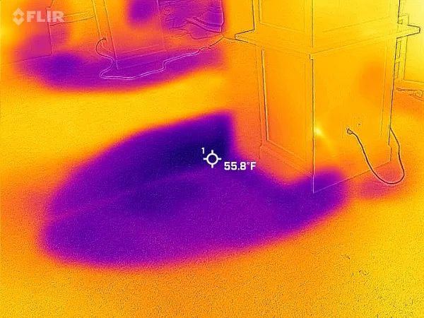 Basement Flooded Thermal Image Ann Arbor Water Restoration